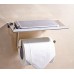XVL Toilet tissue paper holder with mobile phone storage shelf  Polished Steel  G317B - B01GKTUHE8